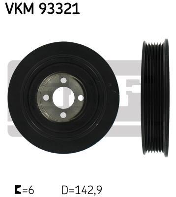 Poulie damper (Poulie de vilebrequin) SKF VKM 93321